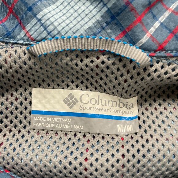 Columbia Silver Ridge Shirt Men Medium Multicolor Plaid Button Down Short Sleeve - Picture 7 of 12